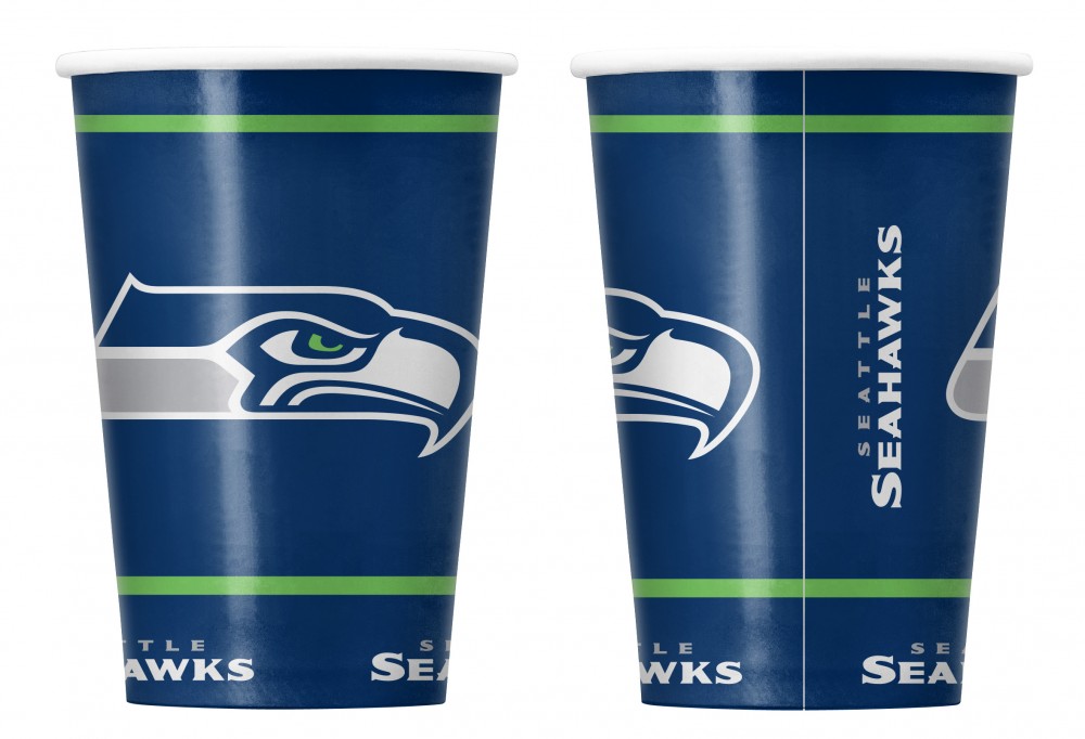 Seattle Seahawks Pappbecher Set (20 Stk.) 400 ml