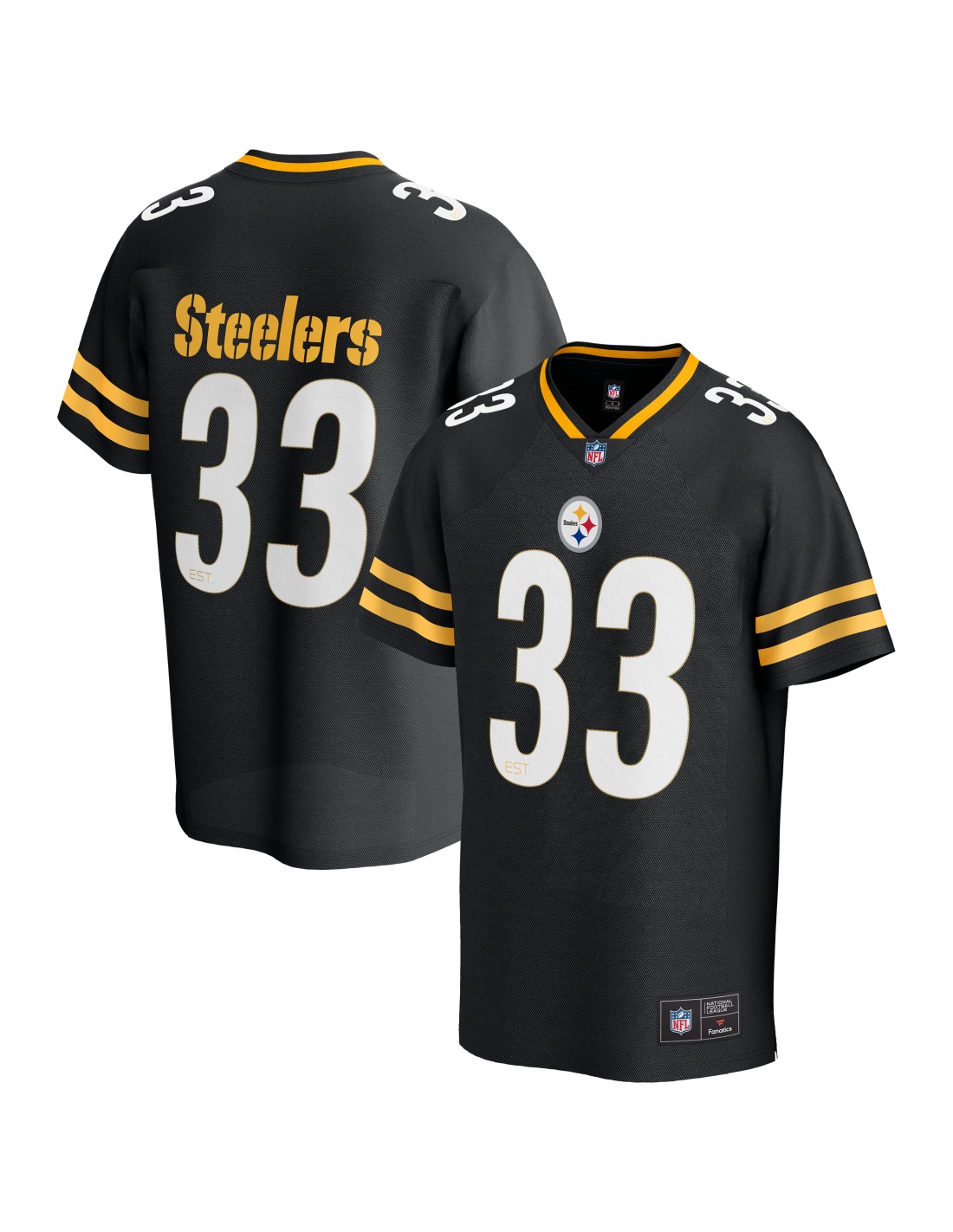 Black steelers jersey on sale