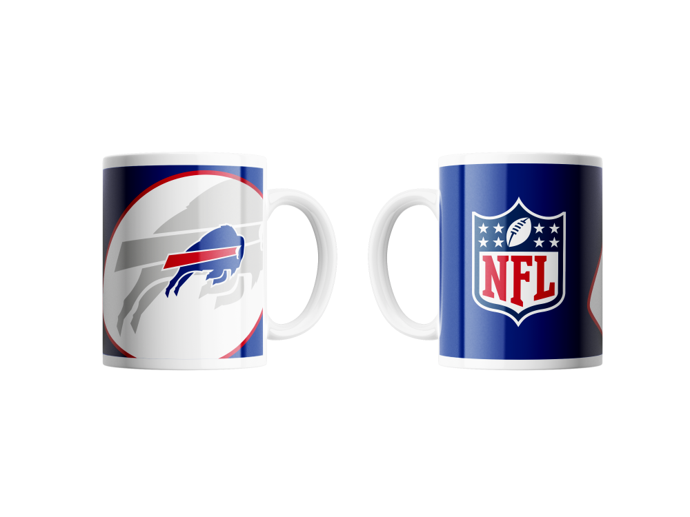 Buffalo Bills Classic Mug Shadow Logo & Shield