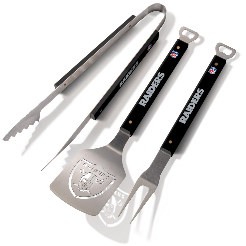 Las Vegas Raiders Spirit Series 3-Piece BBQ Set