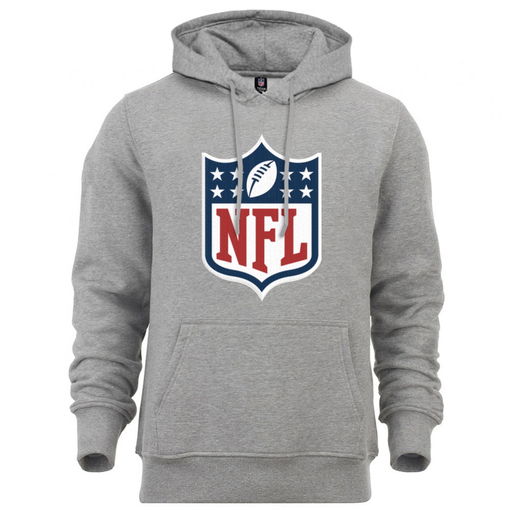 Hoodie NFL-Shield grey melange