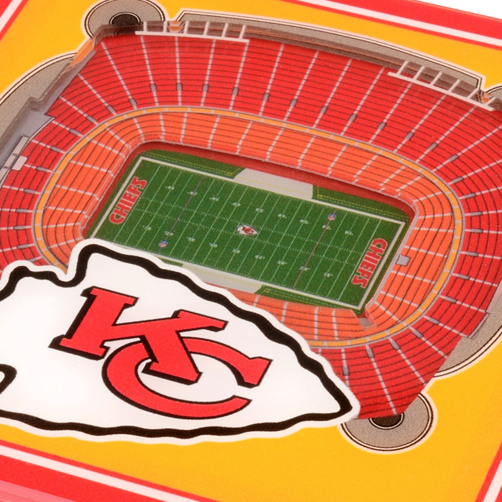 Kansas City Chiefs 3DStadiumView Untersetzer2erSet