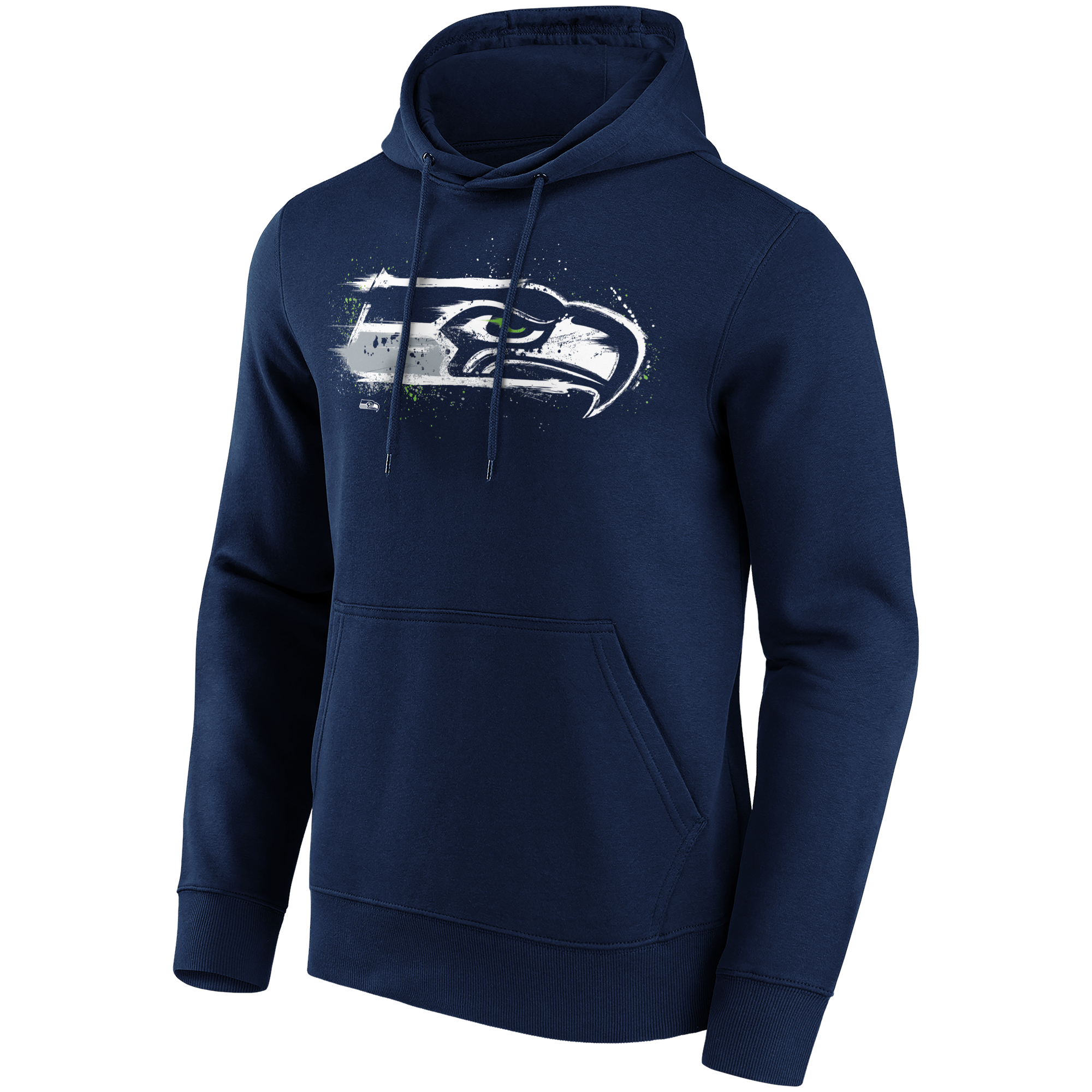 Seattle Seahawks Splatter Crest Graphic Hoodie